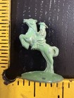 Cracker Jack Prize Metal Stand Up Green Cavalry Horse Soldier Figure Old Vintage — photo 4