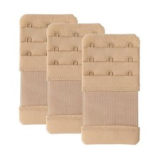 3Pcs Nude Triple Hook Bra Clasp Extender