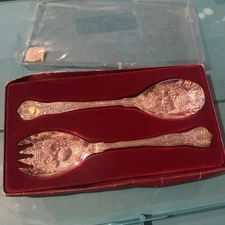 Salad Forks Made In Hong Kong  Vintage Fruit Pattern