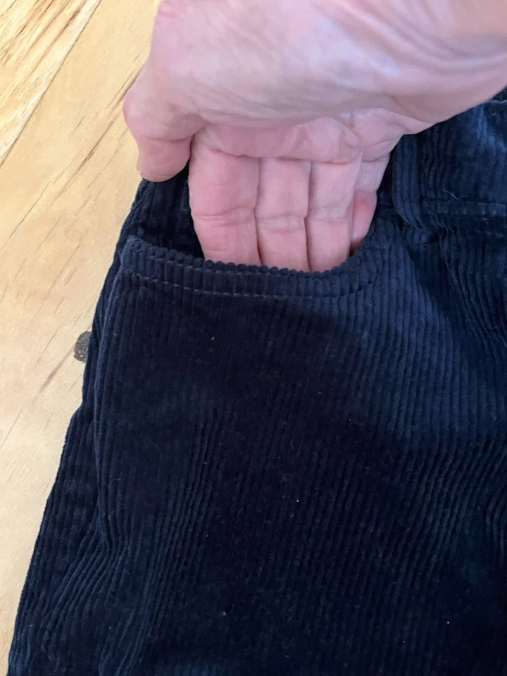 Pantalones Gymboree Niñas Talla 10 Azul Marino Cordones Cintura Elástica 5 Bolsillos Foto 4 de 4