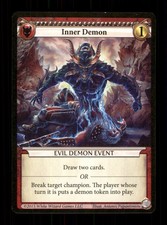 Inner Demon Evil Demon Event Epic White Wizard Games Trading Card TCG CCG