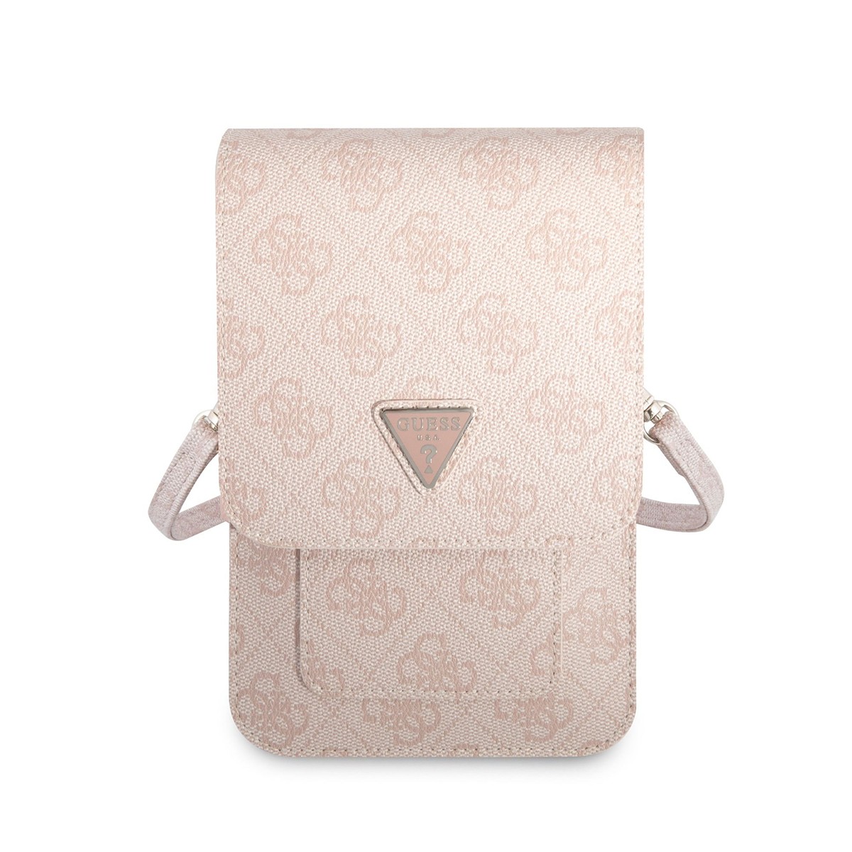 Pochette téléphone Guess rose à motif 4G idéale pour vos sorties et soirées
