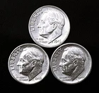 1946 P-D-S 10c SILVER Roosevelt Dimes, Year Set.  A Nice AU set  (R188)