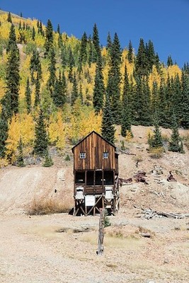 Photo:Silverton Colorado Mining Structure Above Town 2015 San Juan County