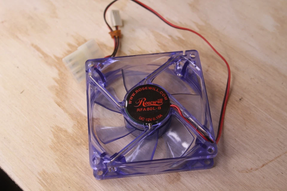 Rosewill 80mm Computer Case Fan Model RFA80L-B - Image 4 of 4