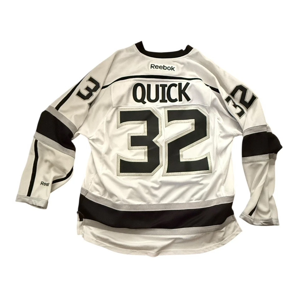 Camiseta para hombre NHL Los Angeles LA Kings #32 Jonathan Quick blanca XL Foto 2 de 4