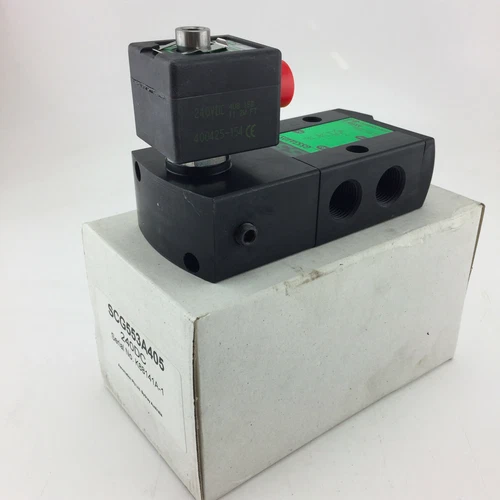 ASCO SCG553A405 G1/2, 3/2 Solenoid, Air Piloted, Spring Return Valve monostable