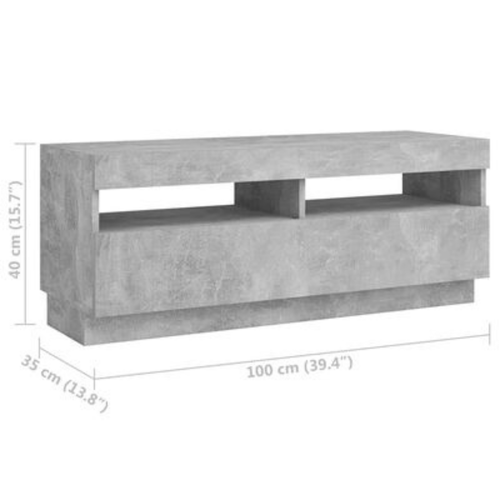 TV Cabinet Stand with LED Lights Media Entertainment Television Wooden Unit - 第 11/31 張圖片