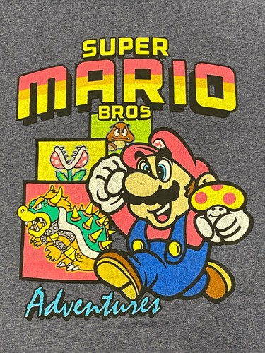 SUPER MARIO Adventures T-Shirt HERREN 2XL XXL Nintendo NES 80s Retro Vintage 90s Herren - Bild 2 von 4