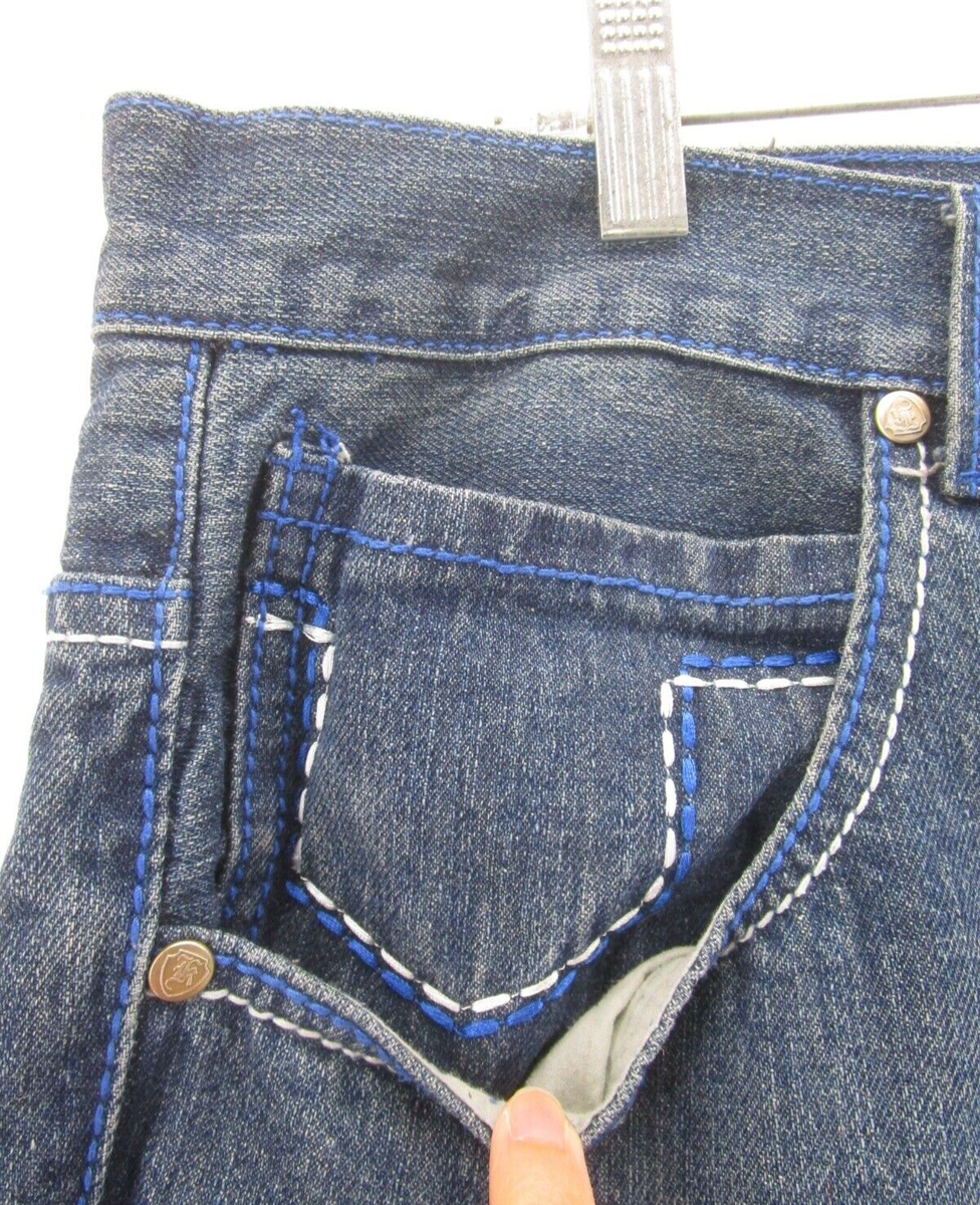 VINTAGE Hip Hop Jeans Men 40 Blue King Maker Baggy Loose VINTAGE Hip Hop Jeans Men 40 Blue King Maker Baggy Loose