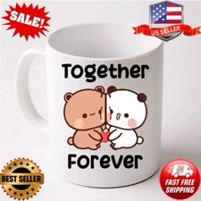 Bubu And Dudu Together Forever Lovers Front & Back Coffee Mug, Couple Mug 11 oz