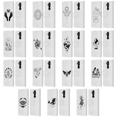 OFFICIAL HAROULITA CELESTIAL TATTOO LEATHER BOOK WALLET CASE FOR NOKIA PHONES