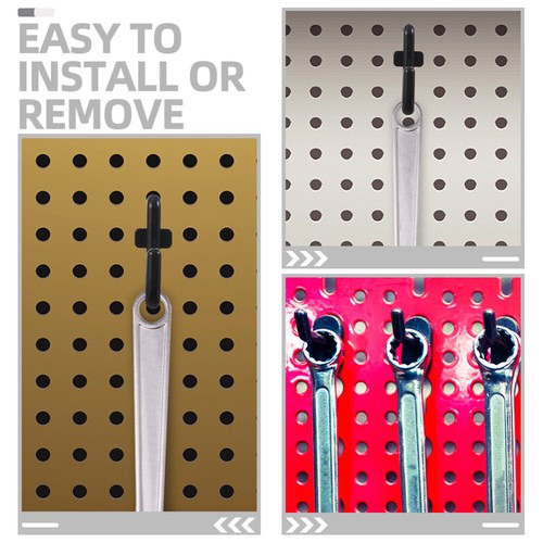 50 Pezzi Gancio Portaoggetti Piccolo Picchetto Board Ganci Esterno Pegboard Foro J - Foto 2 di 12