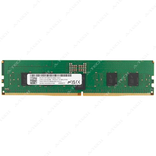 Micron 16GB DDR5-4800 PC5-38400R EC8 RDIMM Server Memory RAM MTC10F1084S1RC48BA1 - 第 1/2 張圖片