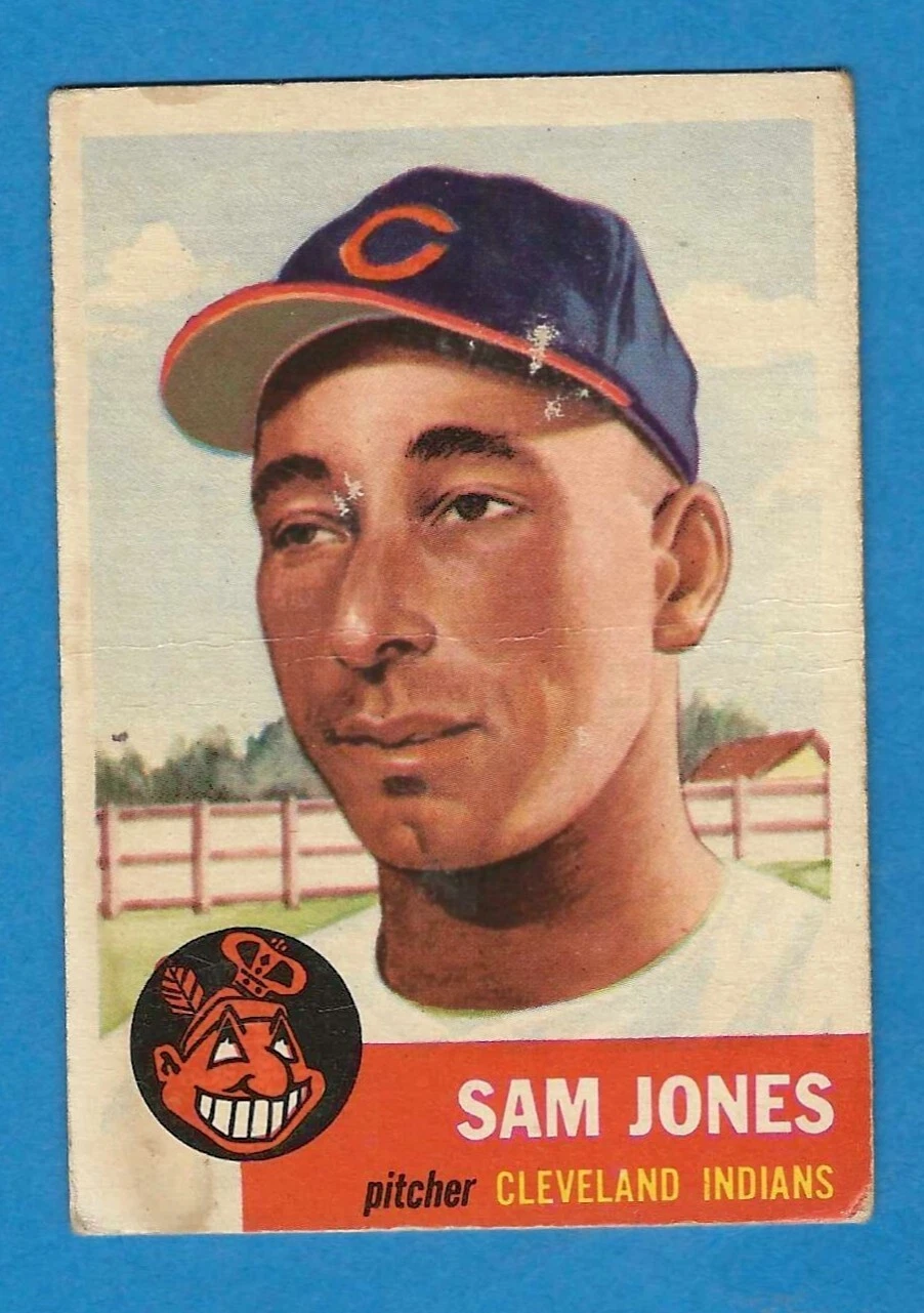 1953 Topps Sam Jones Cleveland INDIANS #6