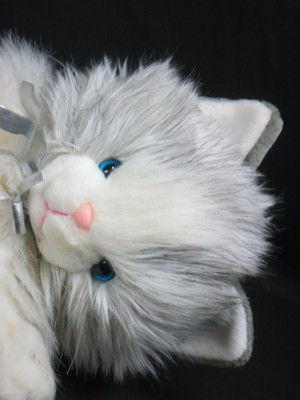 Big Lifelike Vintage Target Gray White Long Hair Himalayan Persian