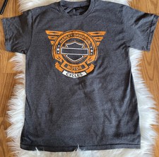 Harley Davidson Crewneck T -Shirt Adult Men&rsquo;s Large Hot Rod2018 Tee Shirt Biker