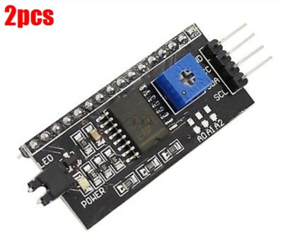 2Pcs Lcd Display IIC/I2C/TWI/SPI Serial Interface Board Module Port Arduino 1 nt