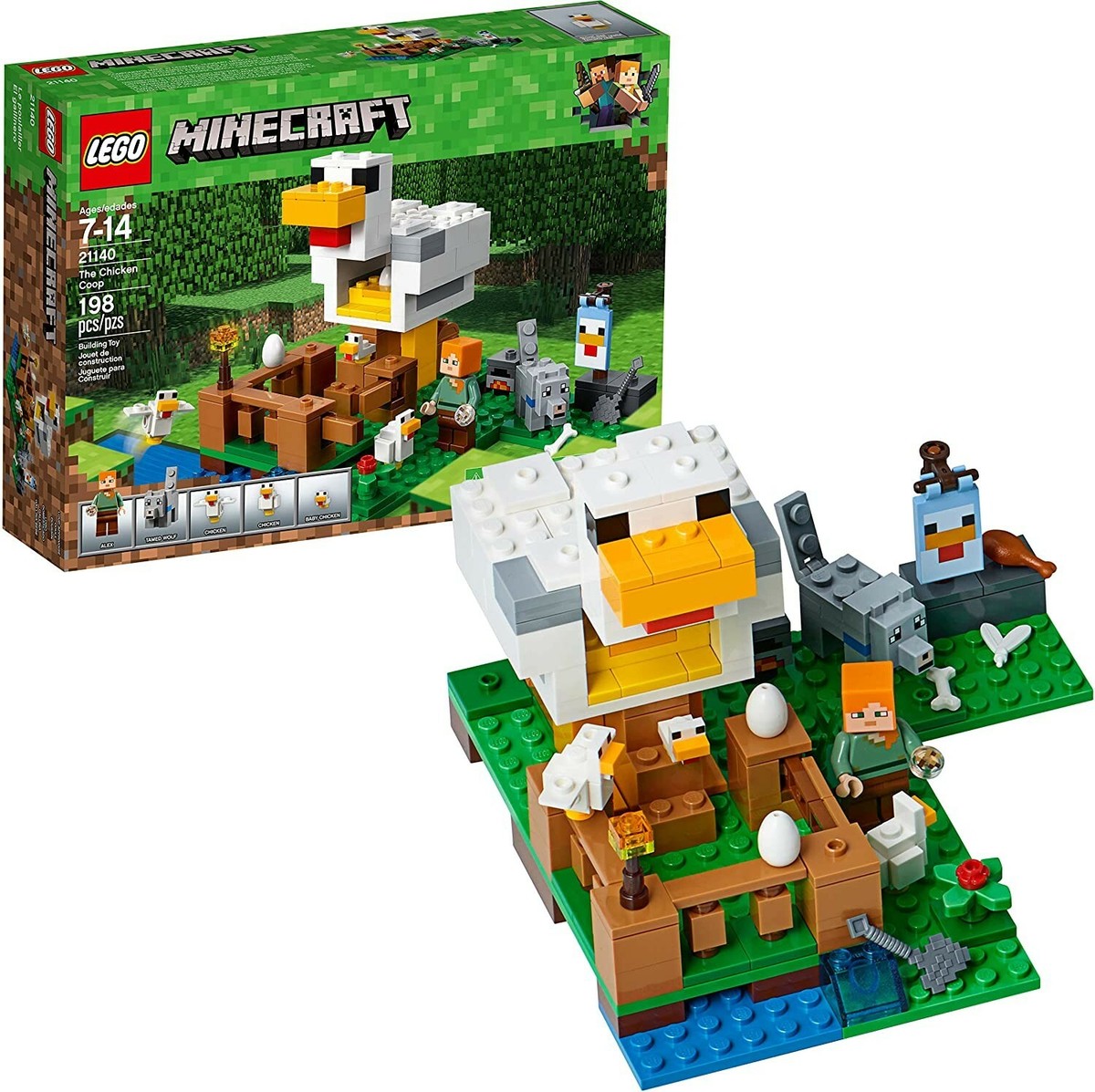 minikko LEGO MINECRAFT (21140) The Chicken Coop - 198 pcs - Alex Wolf Baby