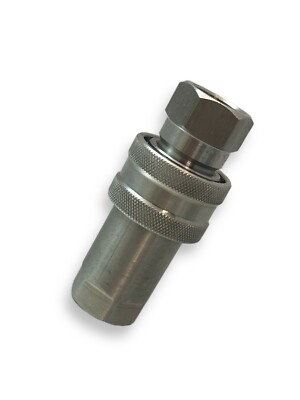 Edelstahl Hydraulikkupplung Muffe+Stecker mit Viton Dichtung 1/4'' 3/8'' 1/2'' 3/4''