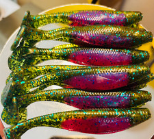 4” PADDLE TAIL SWIMBAIT  * for largemouth smallmouth peacock bass ZOMBIE BELLY