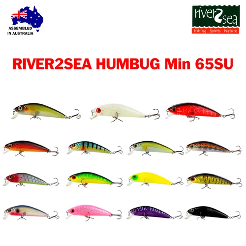 RIVER2SEA HUMBUG Minnow 65SU 6.5 cm, 8.5 g Australian Suspending Fishing Wobbler