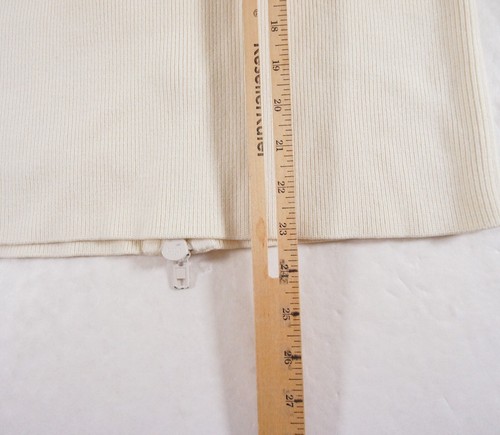 Maison Margiela Jacket Mens Small Cream Ribbed Knit Full Zip Luxury Adult FLAWS* - Picture 18 of 19