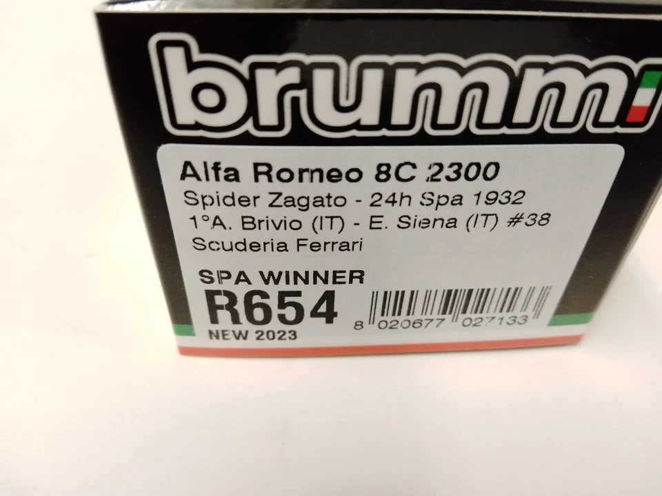 Brumm Alfa Romeo 2300 Scuderia Ferrari #38 Brivio winner Spa 1932 1/43 R654 - Immagine 3 di 3