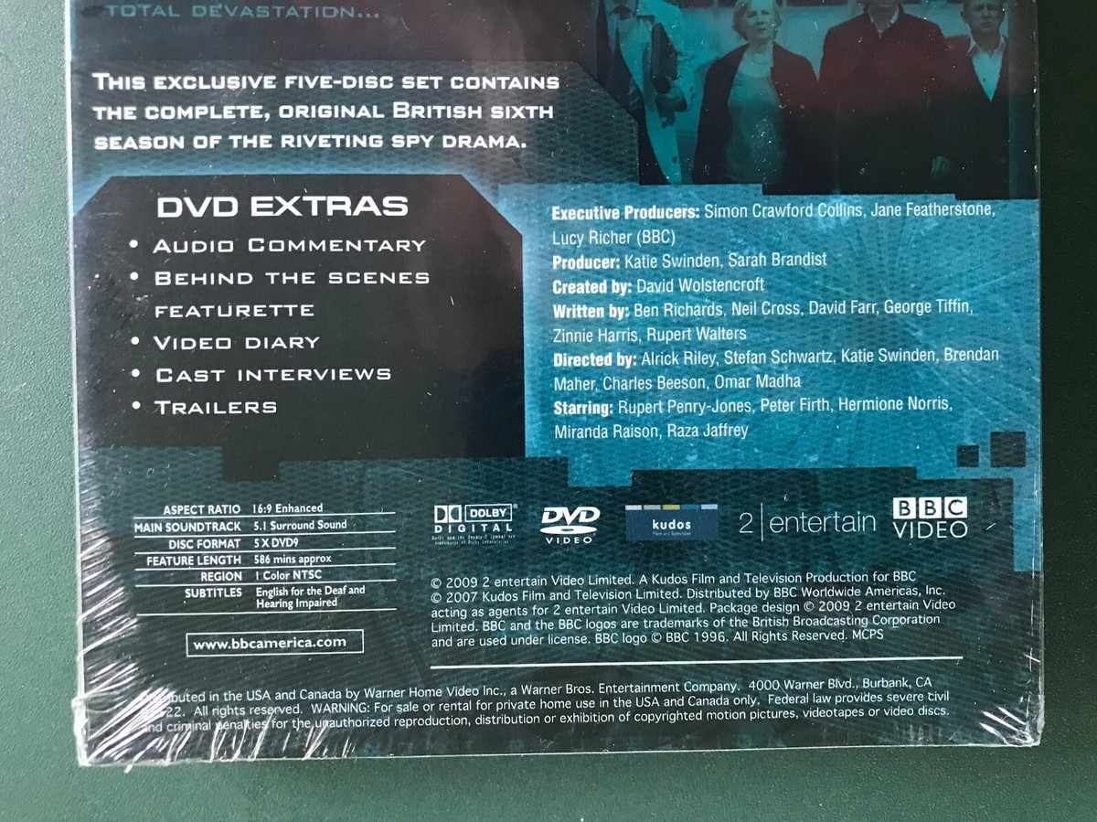 (未使用･未開封品)Mi-5: Volume 6 [DVD] MI-5, Volume 6 (5 DVDs + Slipcover) British, MINT, FACTORY