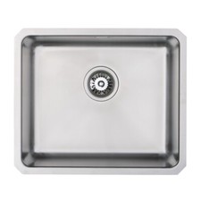 Image of Cookology Parma Large Single Bowl Sink – Undermounted – Stainless Steel