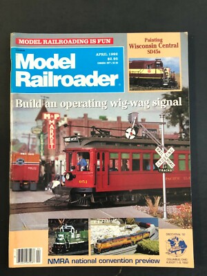 Model Railroader Magazine April 1992 Wig-Wag Signal