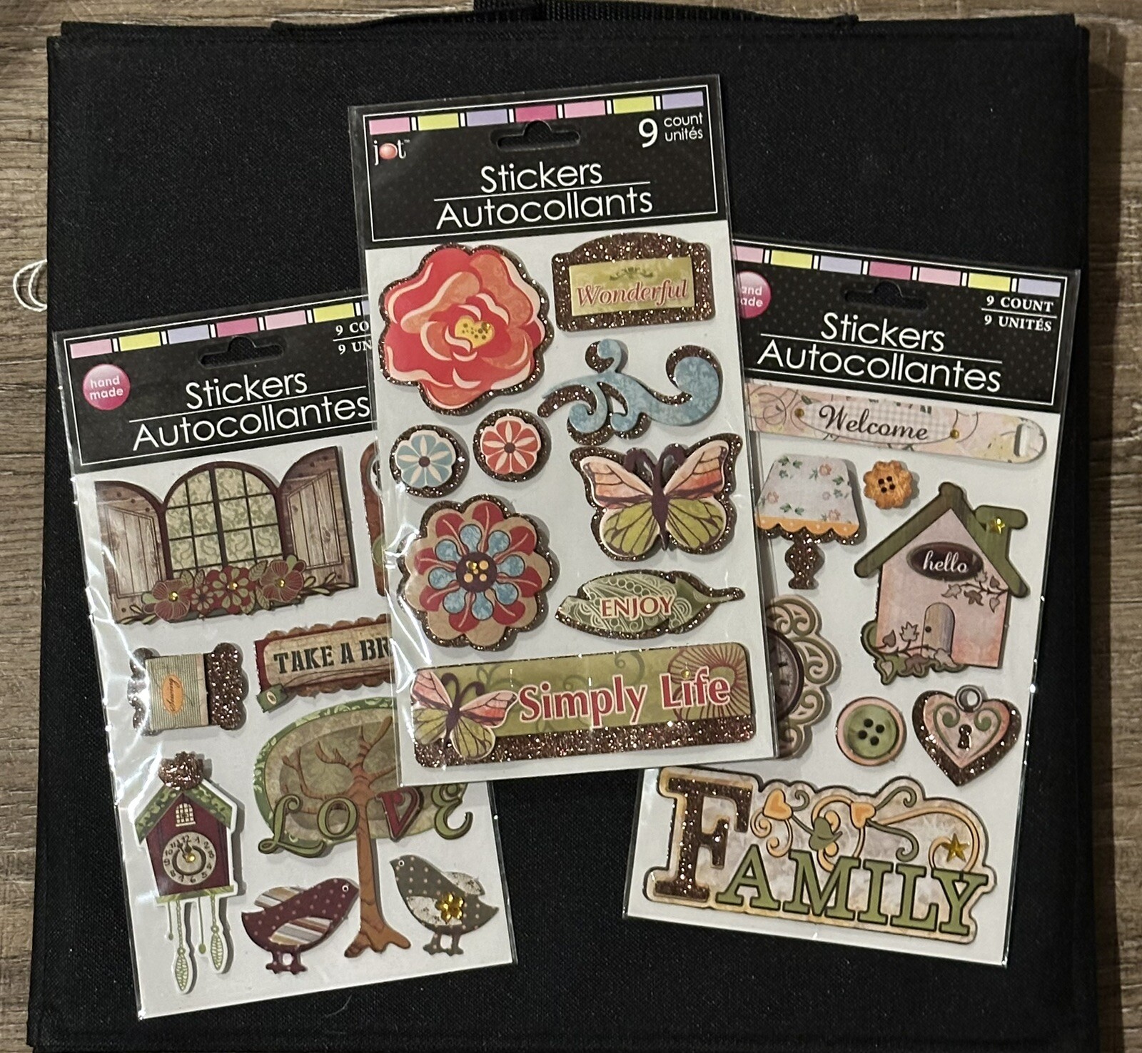 Lot Family, Birds Scrapbooking Stickers By Greenbrier International