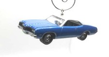 Christmas Ornament for 1971 Mercuty Montego Blue White