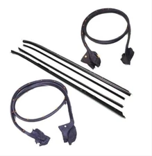 Weatherstrip Seals, Window Felt, Inner and Outer, Driver &Pass Frnt Doors,For Ch