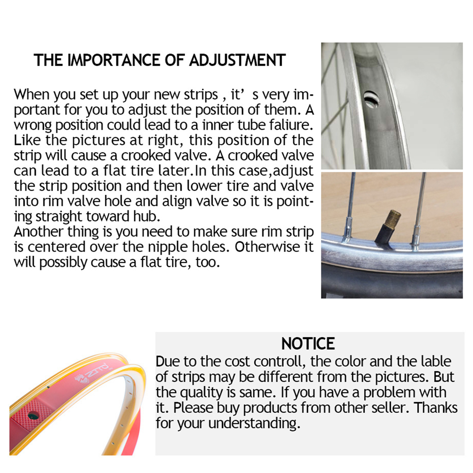 Nylon Bicycle Rim Tapes Road Bike Wheel Tape Strips For 26 27.5 29 Inch