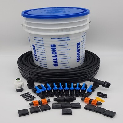 Garden Drip Irrigation Starter Kit A-BV-B 10 row 1000ft tape vegetable system