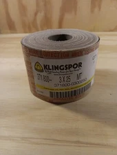 Klingspor Abrasive  800 Grit Sandpaper Roll 033800  3" X 25 MT 