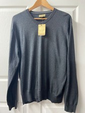 Sonoma Sweater Mens Large Dark Grey V Neck Long Sleeved Classic Preppy NWT Golf