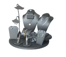 Jewelry Display Stand Grey Ring Holder Gray Bracelet Stand Earring Necklace 11pc