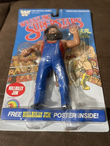 WWF LJN WRESTLING SUPERSTARS MOC HILLBILLY JIM...