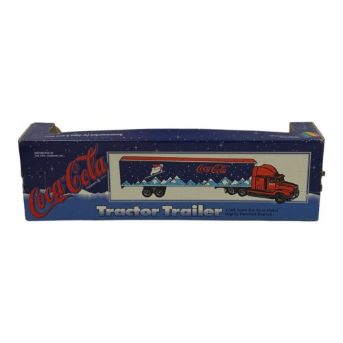 Ertl Collectible Tractor Trailer Coca Cola Skiing Bear 1/64 Die Cast Semi Truck - Picture 2 of 4