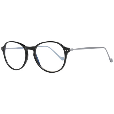 Hackett Bespoke Glasses Frames Men's Black Round Blue Light Blocking HEB247 001