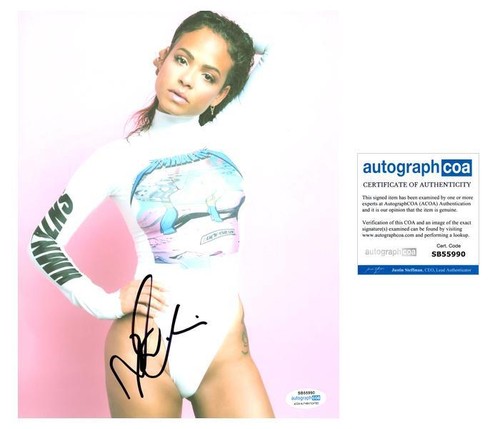 Christina Milian "Dip It Low" AUTOGRAPH Signed 8x10 Photo C ACOA