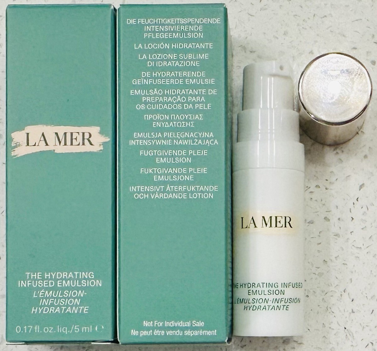 3x Fresh NIB LA MER The Hydrating Infused Emulsion - .17oz/5mL