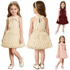 Flower Girl s Dress Chiffon Sleeveless Wedding Bridesmaid Party Ball Gown Dress