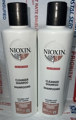 Nioxin System 3 Cleanser Shampoo Fine Hair Normal to Thin 10.1oz **2-PACK** NEW