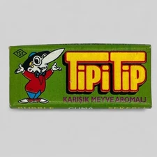 Vintage 1996 Kent TipiTip Bubble Gum Wrapper- Green Edition Turkish Tipi Tip Gum