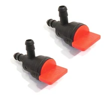 (Pack of 2) 1/4" Inline Fuel Shut-off Valve, 90° for Briggs & Stratton 698180