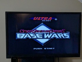 1985 Nintendo NES Game Cyber Stadium Series Base Wars w/ Manual & Sleeve Working