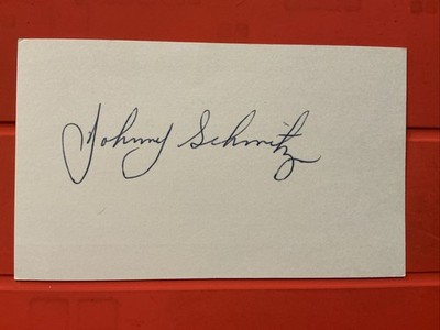 Johnny Schmitz  MLB: 1941 Chicago Cubs   Autograph  